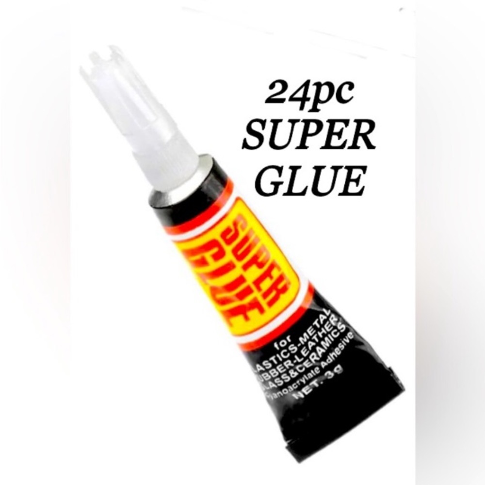 SUPER GLUE 24pc Multi pack Liquid Adhesive Fast drying Instant Glue net wt 3g